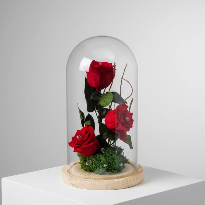 Forever Red Roses Dome